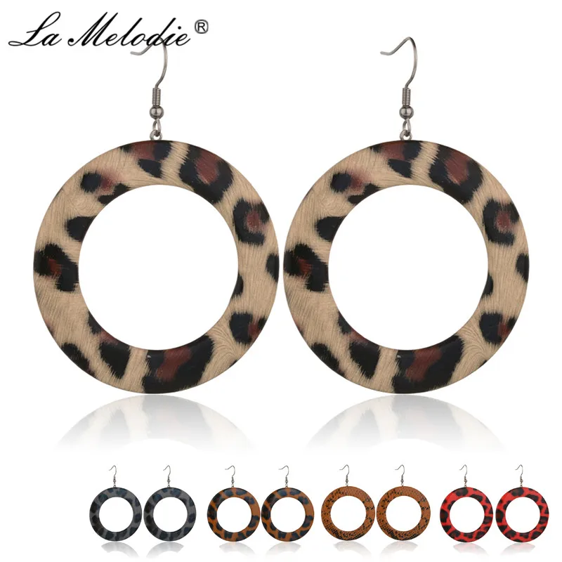 New Big Round Leopard Print Pendant Earrings Leather Drop Earring Snakeskin Scales Dangles Earrings For Women Oorbellen Hangers
New Big Round Leopard Print Pendant Earrings Leather Drop Earring Snakeskin Scales Dangles Earrings For Women Oorbellen Hangers