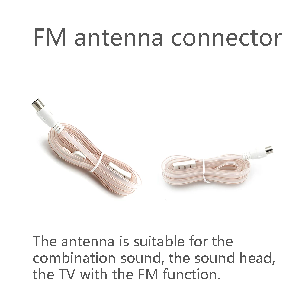 For Dipole Antenna T shape Indoor Home Audio Radio Stereo Receiver 1.5m 75 Ohm FM Radio Aerial Cable Female F-type Connector
For Dipole Antenna T shape Indoor Home Audio Radio Stereo Receiver 1.5m 75 Ohm FM Radio Aerial Cable Female F-type Connector
