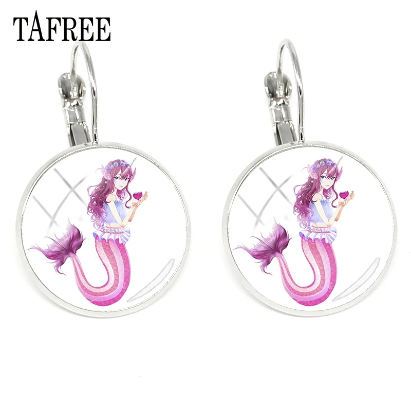 TAFREE Elegant Mermaid Elves Clip Earrings New Arrival Art Pattern Glass Cabochon Earrings Women Girls Jewelry Gifts Accessories
TAFREE Elegant Mermaid Elves Clip Earrings New Arrival Art Pattern Glass Cabochon Earrings Women Girls Jewelry Gifts Accessories
