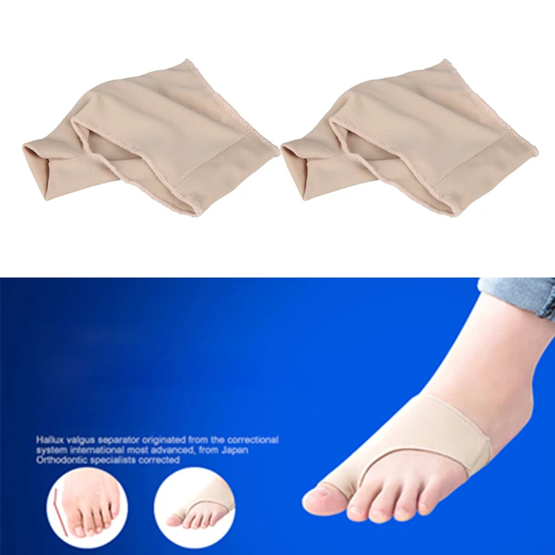 1 Pair Foot Hallux Valgus Correct Socks Bunions Corrector Deformity Orthotics Toe Separator Bandage Cover Cocks Bunion Pads | Красота и