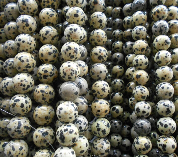 New Arrival Dot Stone Beads Natural Stone Beads For Jewelry Making Diy Necklace Bracelet 4mm 6mm 8mm 10mm 12mm
