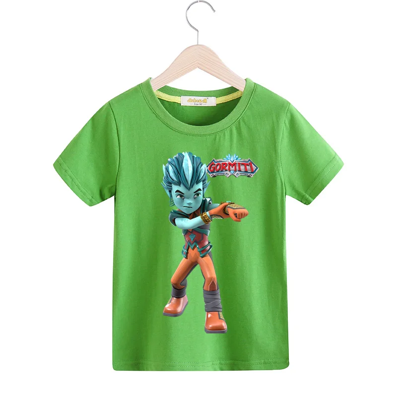 Children Gormiti Game Design T-shirts Clothing Boys Girls Summer Short Sleeve Tee Top Costume Kids Casual Soild Tshirts TX168 (8) -