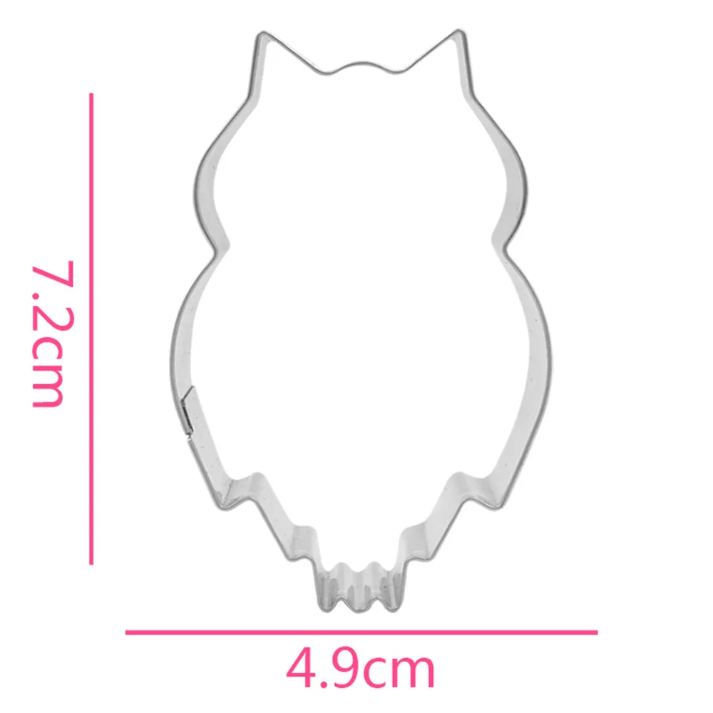 Stainless Steel Owl Shape Mold Metal Craft Cookie Cutter Fondant Cake Decor Biscuit Pastry Mould Kitchen Accessories
Stainless Steel Owl Shape Mold Metal Craft Cookie Cutter Fondant Cake Decor Biscuit Pastry Mould Kitchen Accessories