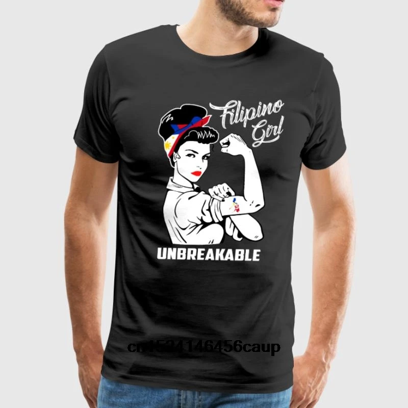 100% Cotton O-neck Custom Printed Men T shirt Filipino Girl Unbreakable Women T-Shirt
100% Cotton O-neck Custom Printed Men T shirt Filipino Girl Unbreakable Women T-Shirt