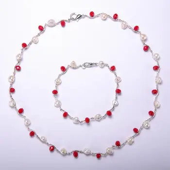 Daimi Pearl Necklace Bracelet 6-7mm Pearl Necklace Bracelet Necklace Pearl Bracelet 2 Sets Sent to Mom
Daimi Pearl Necklace Bracelet 6-7mm Pearl Necklace Bracelet Necklace Pearl Bracelet 2 Sets Sent to Mom