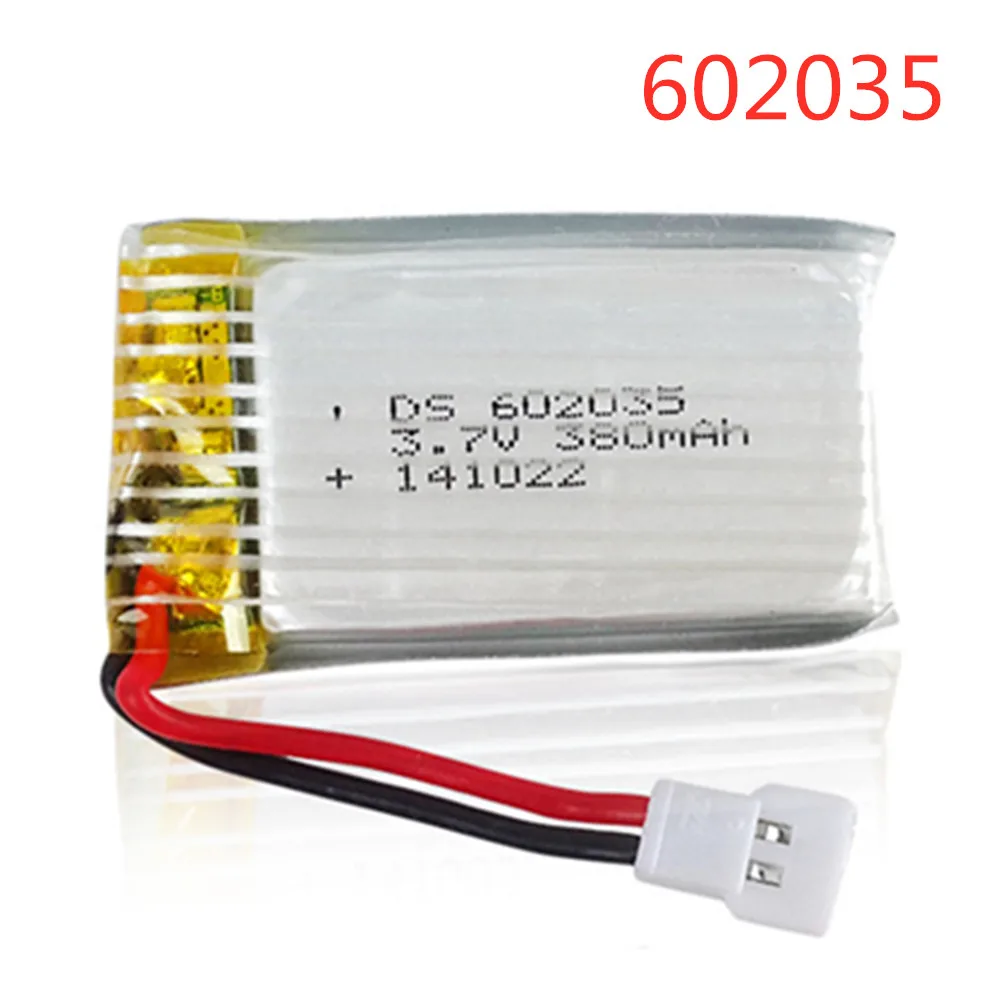 3.7V 380mAh Battery For Hubsan X4 H107 Venus Reached 385 DiFeida DFD F180 F47 F48 Lipo Battery 602035 20C
3.7V 380mAh Battery For Hubsan X4 H107 Venus Reached 385 DiFeida DFD F180 F47 F48 Lipo Battery 602035 20C