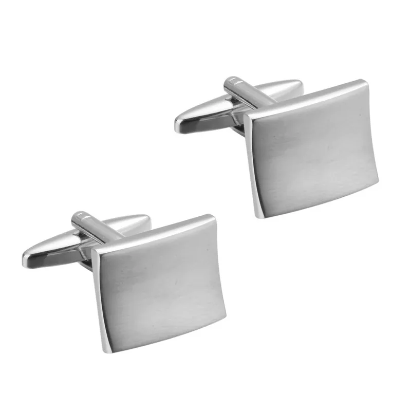 

HYX Luxury Fashion cufflinks for mens Brand cuff buttons cuff links High Quality silvery square abotoaduras Jewelry