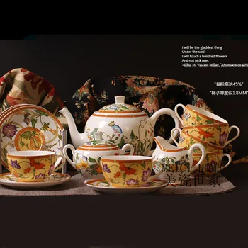 Top grade Bone China Coffee set Luxurious Tea set Ceramic Tableware Porcelain Cups and Saucers 
Top grade Bone China Coffee set Luxurious Tea set Ceramic Tableware Porcelain Cups and Saucers