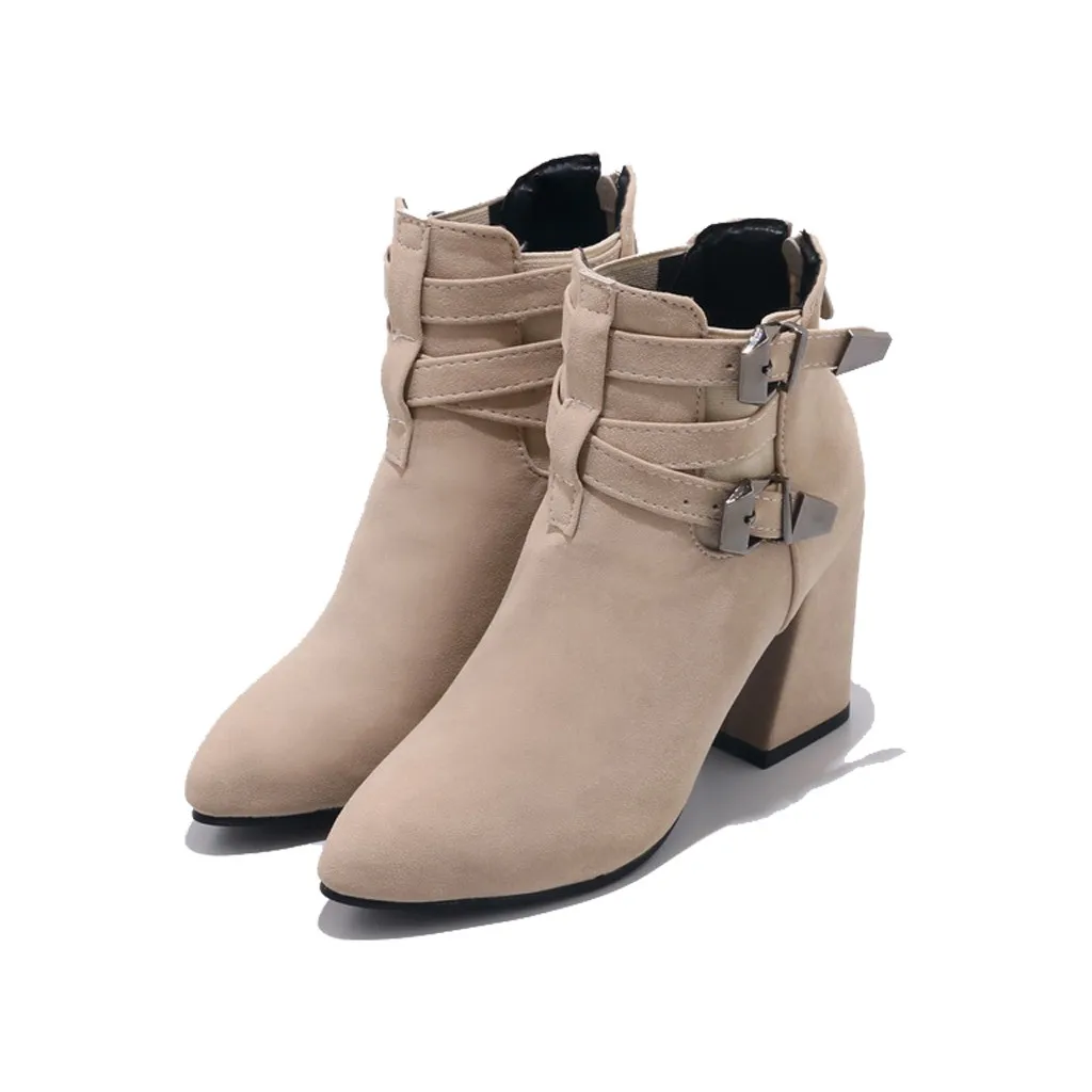 MUQGEW Vintage Shoes Winter Boots Women Fashion Warm Metal Super Flock High Thick Heel Ankle Snow Boots Point Toe Shoes Lady
MUQGEW Vintage Shoes Winter Boots Women Fashion Warm Metal Super Flock High Thick Heel Ankle Snow Boots Point Toe Shoes Lady