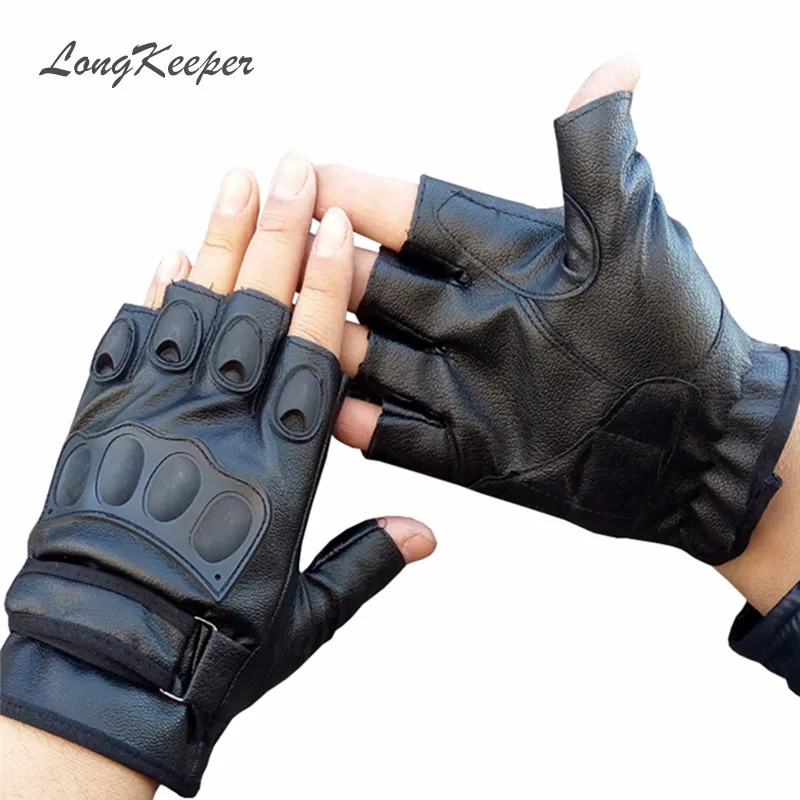 LongKeeper Mens Leather Latex Tactical Gloves Fingerless Army Military Mittens Men Work Out Guante Black White SXJ31
LongKeeper Mens Leather Latex Tactical Gloves Fingerless Army Military Mittens Men Work Out Guante Black White SXJ31