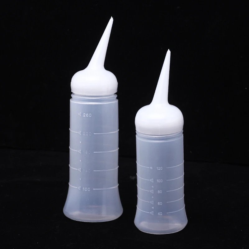 Professional Translucent Soft Shampoo Bottle Hair Salon Dry Cleaning Tool Applicator with Scale Styling Hairdressing | Красота и