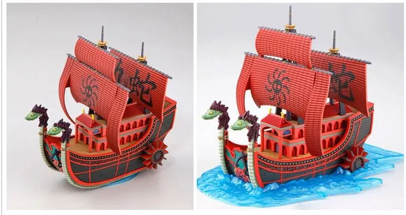 Оригинальная Слитная игрушка luffy Shanks Boa Hancock красная сила пират большой корабль