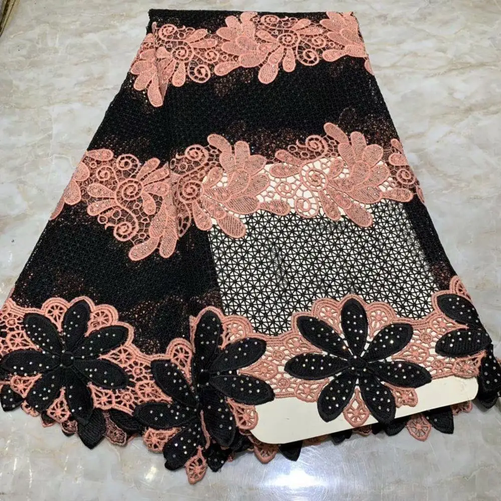 African Lace fabric Hot Selling France Mesh lace 2019 New Arrival african cord Lace Black guipure lace Fabrics High Quality
African Lace fabric Hot Selling France Mesh lace 2019 New Arrival african cord Lace Black guipure lace Fabrics High Quality