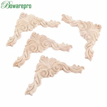 bowarepro 13CM Vintage Unpainted Wood Carved Decal Corner Onlay Applique Frame for Furniture Cabinet Decor Crafts Decorative *4
bowarepro 13CM Vintage Unpainted Wood Carved Decal Corner Onlay Applique Frame for Furniture Cabinet Decor Crafts Decorative *4