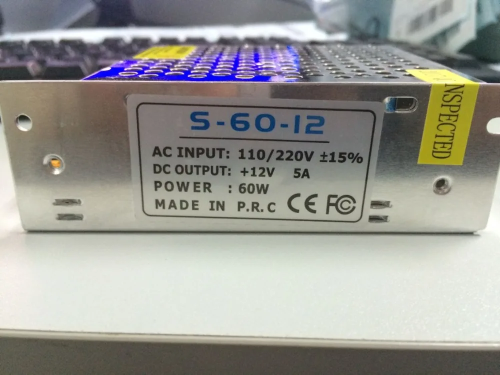 500pcs/ lot! High quality! 12V 5A 60W 110V-220V Lighting Transformer LED driver for LED strip 3528 5050 power supply
500pcs/ lot! High quality! 12V 5A 60W 110V-220V Lighting Transformer LED driver for LED strip 3528 5050 power supply