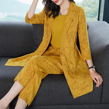 Spring 2 Piece Set Women Print Conjunto Feminino Office Lady Ensemble Femme Deux Pieces Office Work Top&pants Set Woman Suit
Spring 2 Piece Set Women Print Conjunto Feminino Office Lady Ensemble Femme Deux Pieces Office Work Top&pants Set Woman Suit