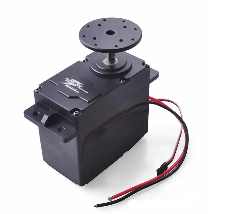 SUPER200 Super Large Torque Metal Servo 12V 24V 200kg.cm w/ Built-in 5V BEC for Large Robot Arm
SUPER200 Super Large Torque Metal Servo 12V 24V 200kg.cm w/ Built-in 5V BEC for Large Robot Arm