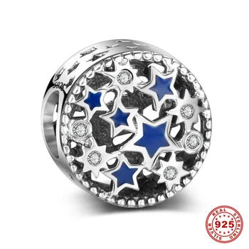 5pcs/lot Blue Enamel Stars Zircon Pave S925 Sterling Silver European Charm Beads Fit European Bracelet Necklace DSP004
5pcs/lot Blue Enamel Stars Zircon Pave S925 Sterling Silver European Charm Beads Fit European Bracelet Necklace DSP004