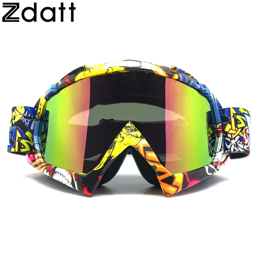 Image Zdatt Motocross  Motorcycle Goggles Moto Glasses Fox Racing Ski Goggles Windproof Mx Goggles Antiparras Motocross 07