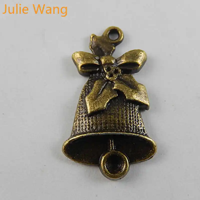 Julie Wang 8PCS Alloy Antique Bronze Christmas Bell Shape Charms Neckalce Pendant Findings Jewelry Making Accessory
Julie Wang 8PCS Alloy Antique Bronze Christmas Bell Shape Charms Neckalce Pendant Findings Jewelry Making Accessory
