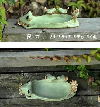 Home Decorations Pastoral Style Frog Meatballs Ceramic Decorations Crafts Feeding Birds Plate Office Porcelain sculpture decor
Home Decorations Pastoral Style Frog Meatballs Ceramic Decorations Crafts Feeding Birds Plate Office Porcelain sculpture decor