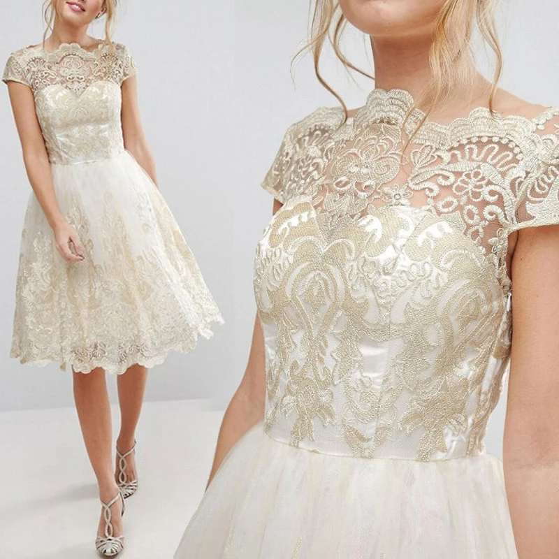 Women's Dress Lace Tulle Perspective Prom Floral Ladies Elegant Party Short Sleeve Boat Neck Dress Evening
Women's Dress Lace Tulle Perspective Prom Floral Ladies Elegant Party Short Sleeve Boat Neck Dress Evening