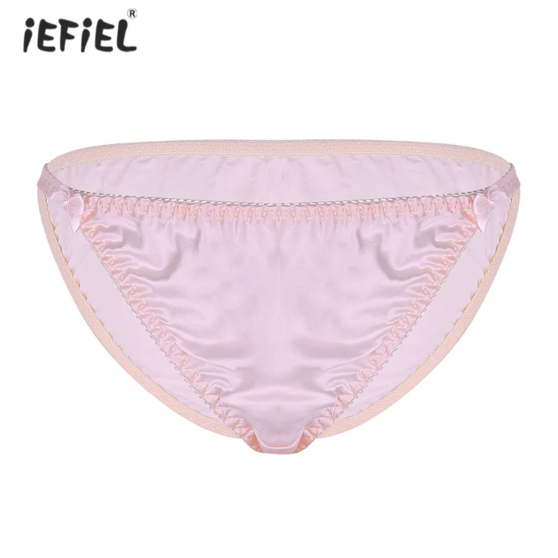iEFiEL Womens Soft Silk Bikini Briefs High Cut Sexy Panties Lingerie Seamless Low Rise Exotic Sissy Lingerie Briefs Underwear
iEFiEL Womens Soft Silk Bikini Briefs High Cut Sexy Panties Lingerie Seamless Low Rise Exotic Sissy Lingerie Briefs Underwear