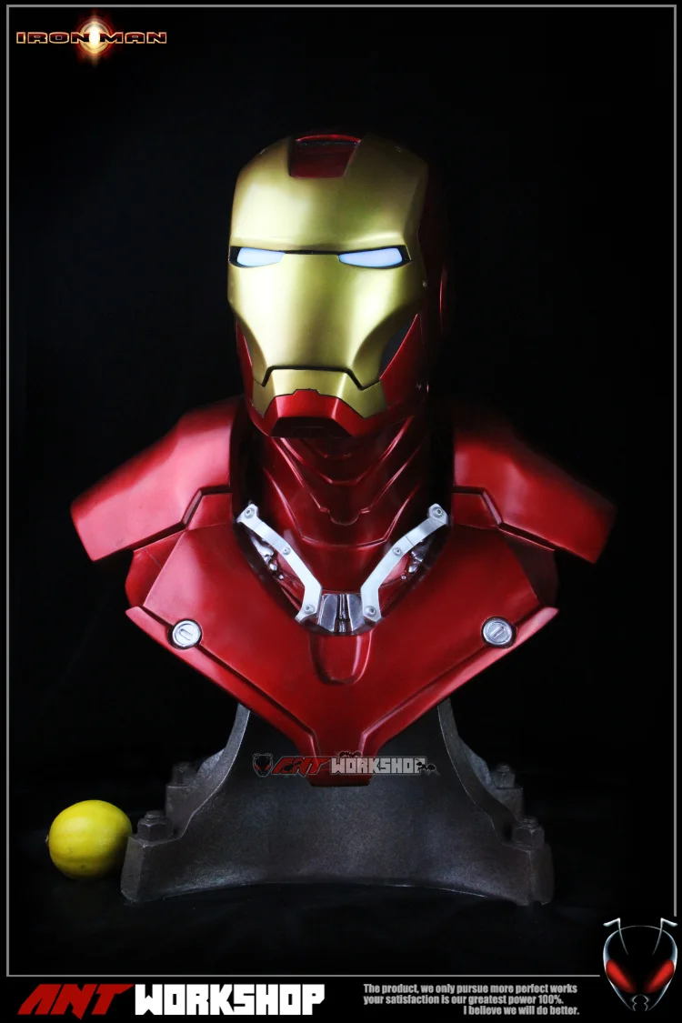 Avengers 1:1 Iron Man IRONMAN Half Bust Size Resin Statue Scale Iron Man MK3 GIFT LED 59cm High
Avengers 1:1 Iron Man IRONMAN Half Bust Size Resin Statue Scale Iron Man MK3 GIFT LED 59cm High