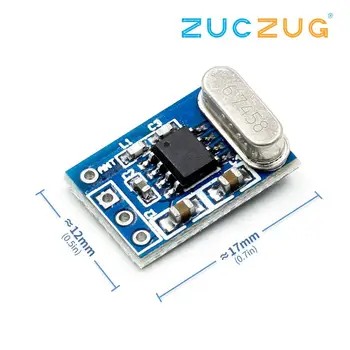 1 Set 433MHz Transmitter Receiver Wireless Module SYN115 Transmitter Module with SYN480R Receiver Module Ask/OOK Chip PCB
1 Set 433MHz Transmitter Receiver Wireless Module SYN115 Transmitter Module with SYN480R Receiver Module Ask/OOK Chip PCB