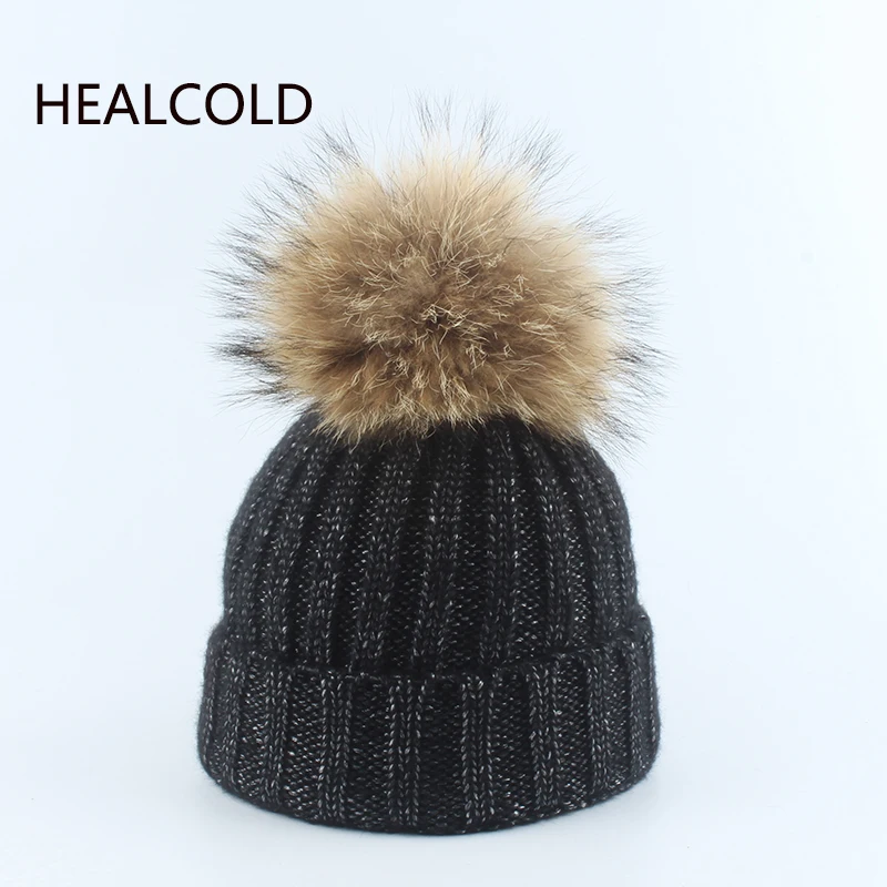 Natural Fur Pompom Knitted Beanie Hats Warm Winter Hat For Women Knitted Caps 2019
Natural Fur Pompom Knitted Beanie Hats Warm Winter Hat For Women Knitted Caps 2019