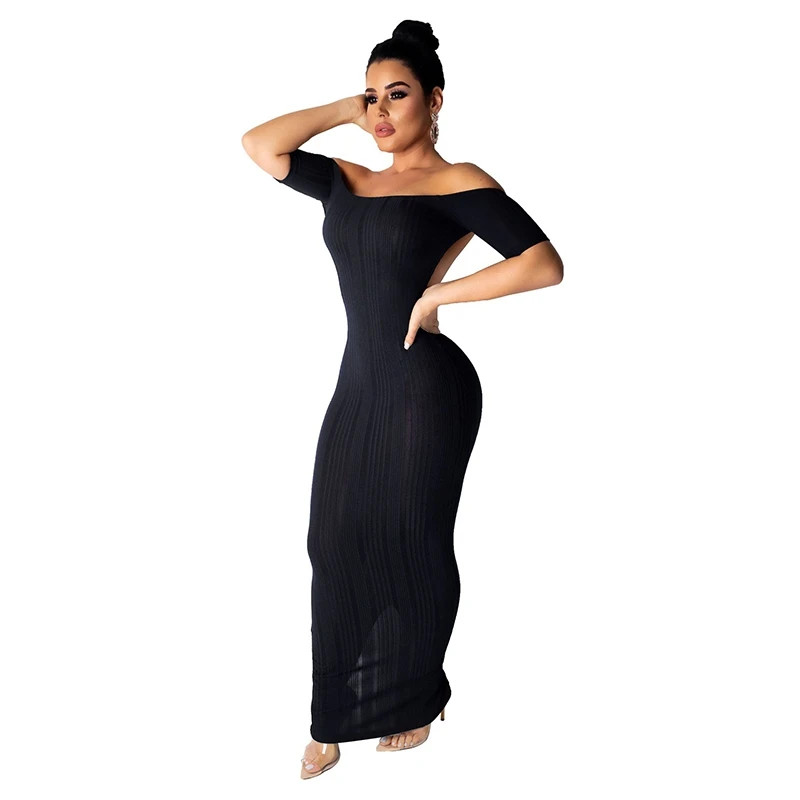 Off The Shoulder Sexy Bandage Long Dress Women Slash Neck Short Sleeve Night Club Party Dress Summer Backless Bodycon Vestidos
Off The Shoulder Sexy Bandage Long Dress Women Slash Neck Short Sleeve Night Club Party Dress Summer Backless Bodycon Vestidos