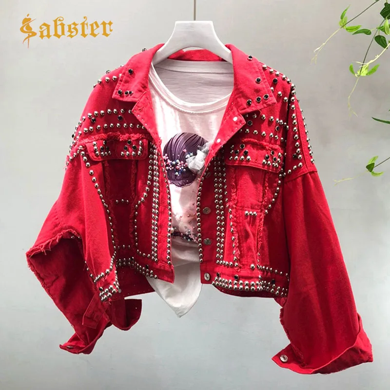 Women Fashion Jacket Women 2019 Turn-down Collar Long Sleeve Coat Personality Clothing Top Studded Jackets Ladies Coats kz724
Women Fashion Jacket Women 2019 Turn-down Collar Long Sleeve Coat Personality Clothing Top Studded Jackets Ladies Coats kz724