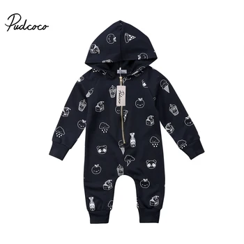 New Pudococo Baby Boys Girls Infant Romper Ice cream Print Hooded Spring Autumn Jumpsuit Clothes long sleeve zipper Romper 2018 
New Pudococo Baby Boys Girls Infant Romper Ice cream Print Hooded Spring Autumn Jumpsuit Clothes long sleeve zipper Romper 2018