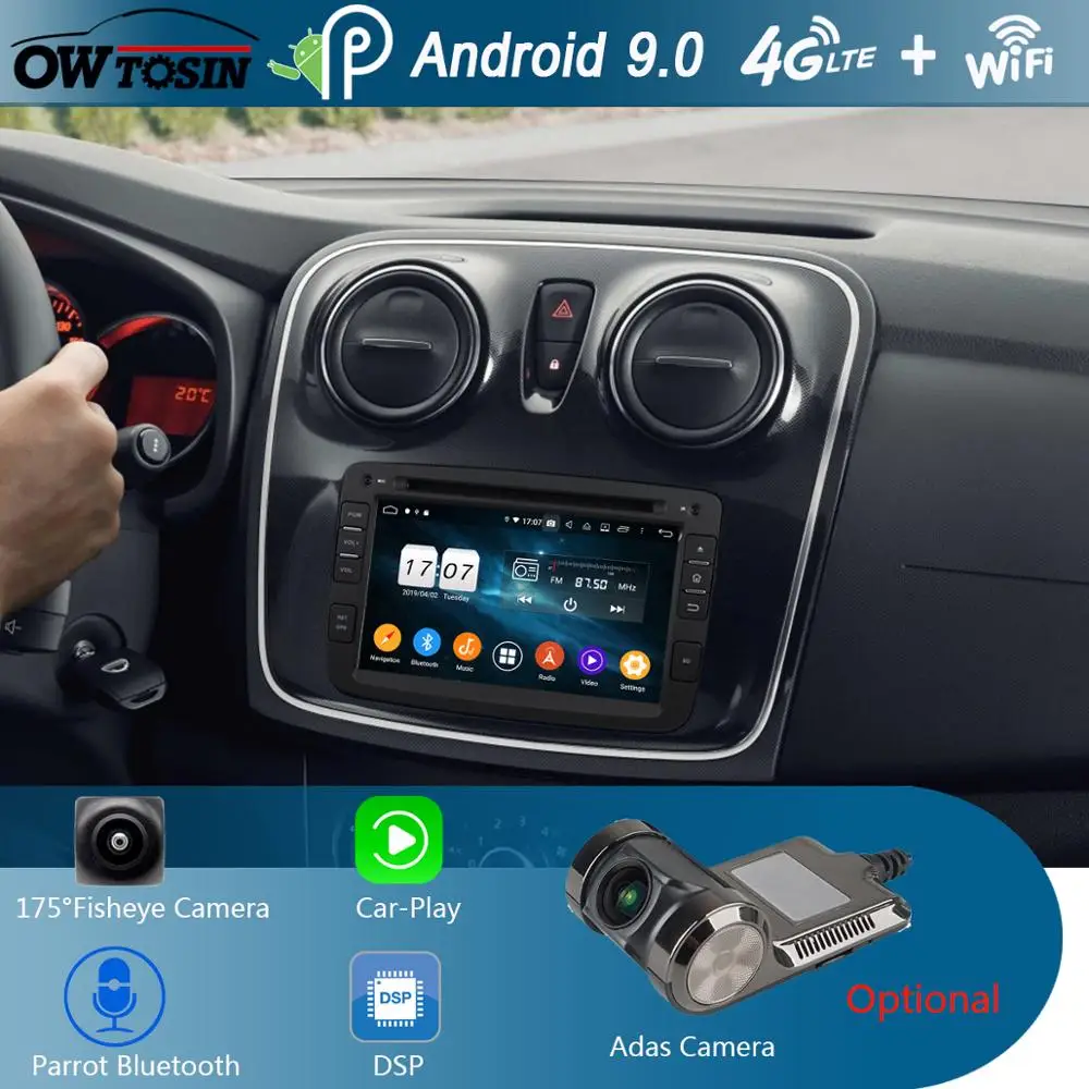 7" IPS 1920*1080 8Core 4G RAM+64G ROM Android 9.0 Car DVD Player For Renault Duster 2012 2013 CarPlay Parrot BT Radio Adas
7" IPS 1920*1080 8Core 4G RAM+64G ROM Android 9.0 Car DVD Player For Renault Duster 2012 2013 CarPlay Parrot BT Radio Adas