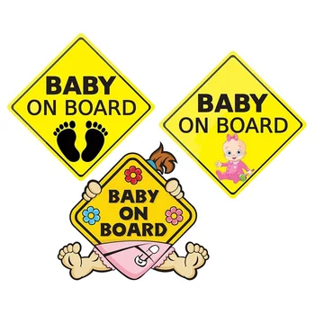 Boy Girl BABY ON BOARD Warning Mark Car Sticker Footprint Car Styling Reflective Decal
Boy Girl BABY ON BOARD Warning Mark Car Sticker Footprint Car Styling Reflective Decal
