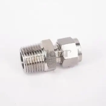 Fit 3/8" Tube To 1/2" BSPT Male 304 Stainless Steel Pipe Compression fitting Union Connector
Fit 3/8" Tube To 1/2" BSPT Male 304 Stainless Steel Pipe Compression fitting Union Connector