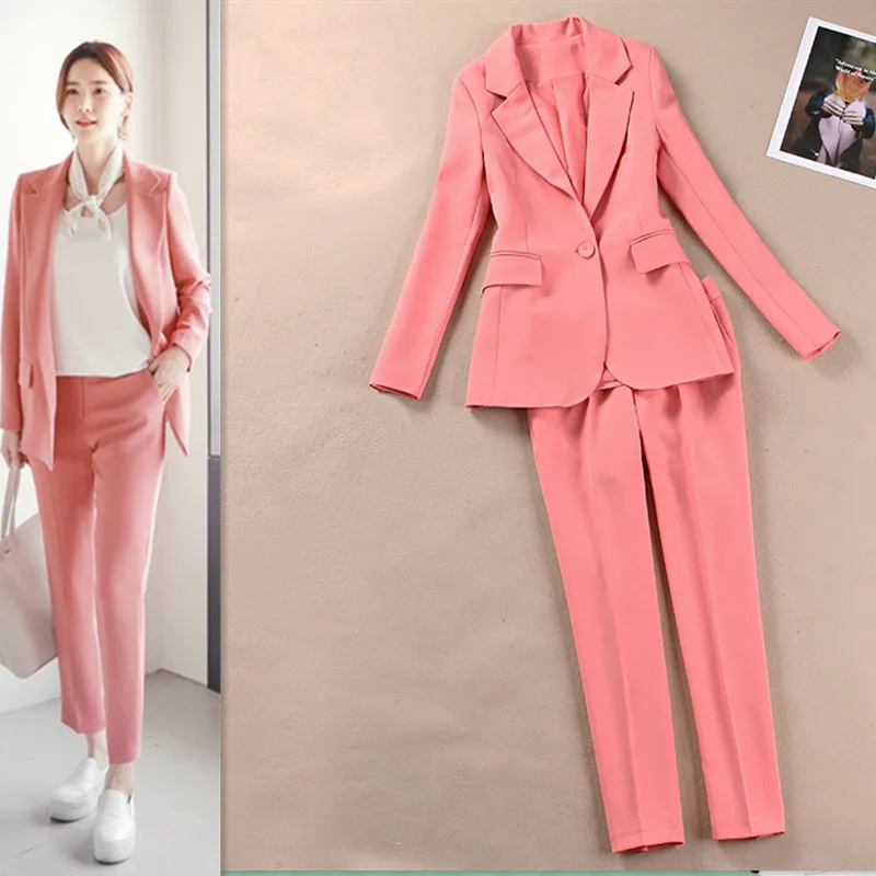 Women's autumn and winter new casual suit suit Korean version of the thin suit jacket nine pants two sets
Women's autumn and winter new casual suit suit Korean version of the thin suit jacket nine pants two sets