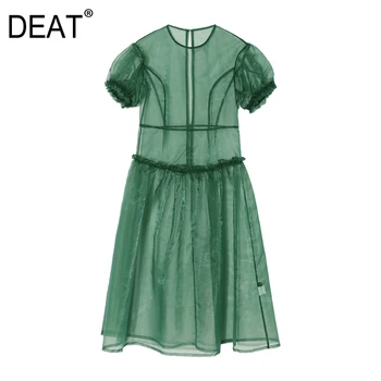 DEAT 2019 New Autumn Fashion Women Round Neck Lantern Sleeves High Waist Oraganza Pullover Long Dresses Female WH25806L
DEAT 2019 New Autumn Fashion Women Round Neck Lantern Sleeves High Waist Oraganza Pullover Long Dresses Female WH25806L