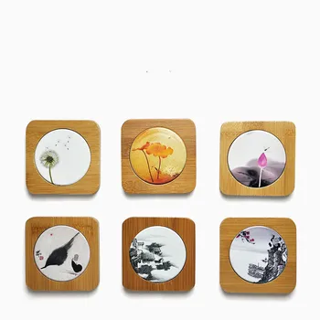 Square Bamboo Cup Coasters Creative Ceramic Inserted Heat Resistant Mats Beautiful Prints Placemats Bowl Holder Tea Accessories
Square Bamboo Cup Coasters Creative Ceramic Inserted Heat Resistant Mats Beautiful Prints Placemats Bowl Holder Tea Accessories