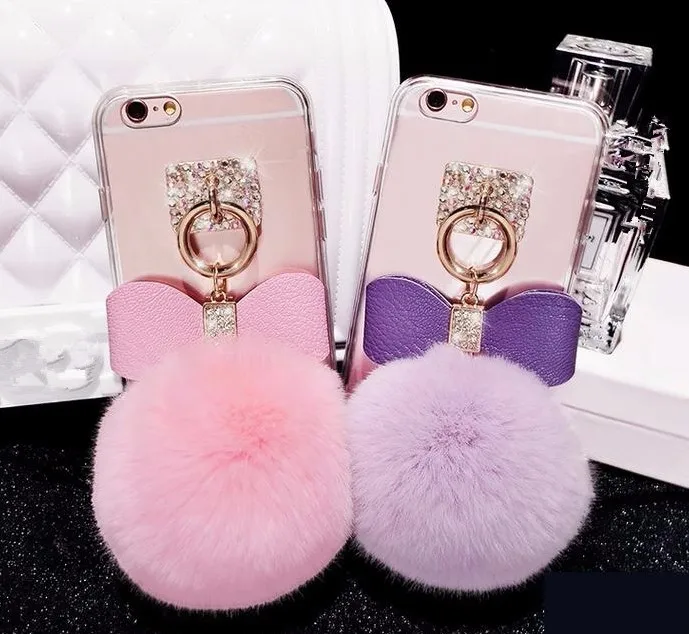 For Iphone 11 Pro Max X XS MAX XR 5S 6S 7 PLUS 8 PLUS Case Fundas Rabbit Fur Ball Tassels Metal Ring Bowknot Soft Case Cove
For Iphone 11 Pro Max X XS MAX XR 5S 6S 7 PLUS 8 PLUS Case Fundas Rabbit Fur Ball Tassels Metal Ring Bowknot Soft Case Cove