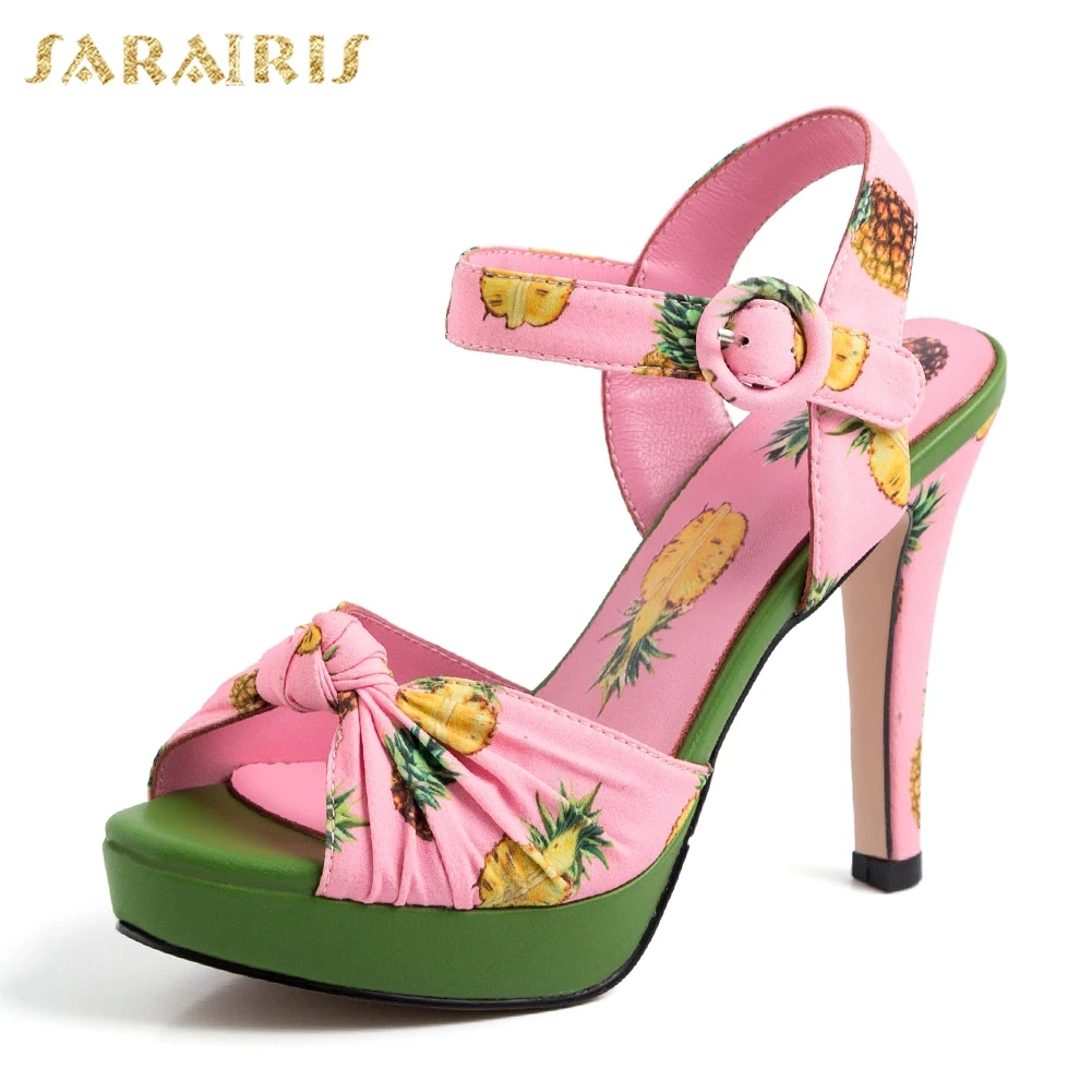 Sarairis Brand Design Luxury Print Genuine Leather Women Shoes Sandals Woman 2019 Sexy High Heels Party Wedding Woman Sandals
Sarairis Brand Design Luxury Print Genuine Leather Women Shoes Sandals Woman 2019 Sexy High Heels Party Wedding Woman Sandals