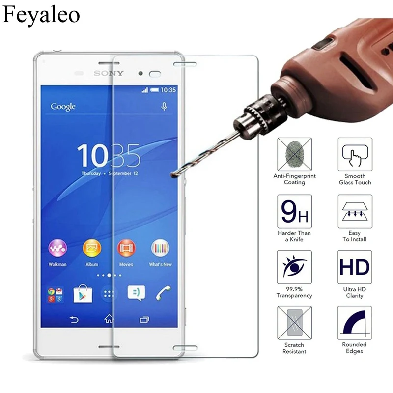 Z3 mini 9H 0 26 мм 2.5D Закаленное стекло для Sony Xperia Compact M55W D5803 D5833 защитный чехол экрана