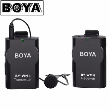 BOYA BY-WM4 Lavalier Wireless Microphone system for Canon Nikon Sony Panasonic DSLR Camera Camcorder iphone android smartphone
BOYA BY-WM4 Lavalier Wireless Microphone system for Canon Nikon Sony Panasonic DSLR Camera Camcorder iphone android smartphone