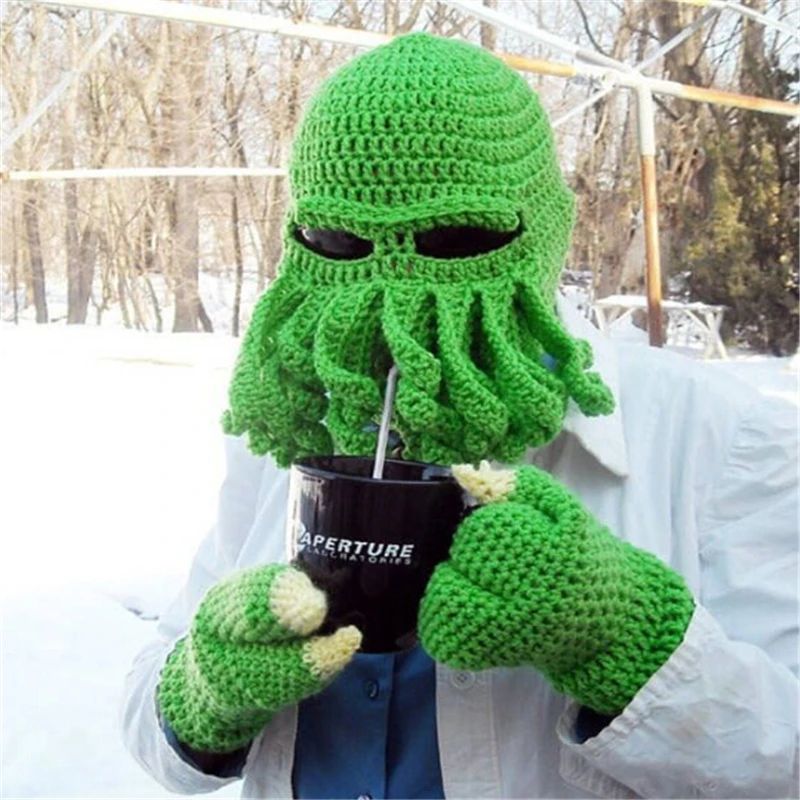 Funny Squid Octopus Beard Winter Knitted Ski Cap Solid Color Casual Hat For Unisex Women Men Ladies Male Female FS0455
Funny Squid Octopus Beard Winter Knitted Ski Cap Solid Color Casual Hat For Unisex Women Men Ladies Male Female FS0455