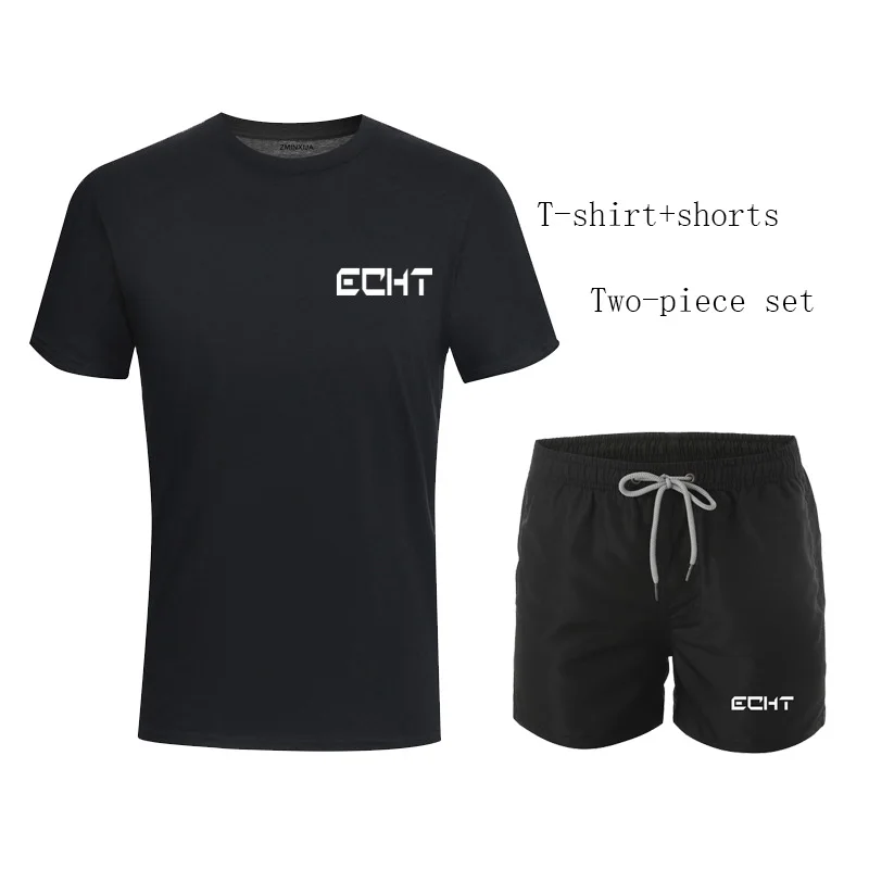 ECHT print running workout suit mens T-shirt+shorts two-piece set running clothes for men jogging suits for men training clothes
ECHT print running workout suit mens T-shirt+shorts two-piece set running clothes for men jogging suits for men training clothes