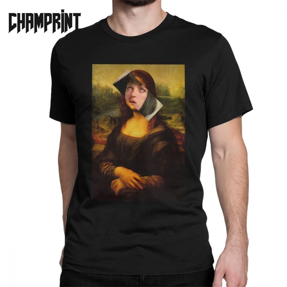 Mona Lisa Pulp Fiction Men's T Shirts Peliculas Art Meme Amazing Tees Short Sleeve O Neck T-Shirts 100% Cotton Big Size Tops
Mona Lisa Pulp Fiction Men's T Shirts Peliculas Art Meme Amazing Tees Short Sleeve O Neck T-Shirts 100% Cotton Big Size Tops