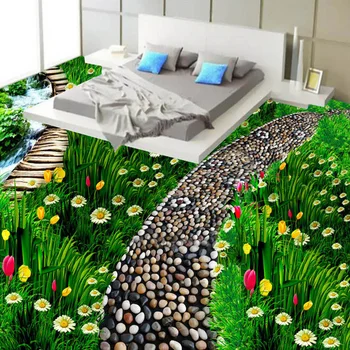 Custom 3D Floor Tiles Wear Non-slip Mural Pastoral Path Flower Photo Flooring Wallpaper Bedroom Bathroom Modern Papel De Parede
Custom 3D Floor Tiles Wear Non-slip Mural Pastoral Path Flower Photo Flooring Wallpaper Bedroom Bathroom Modern Papel De Parede