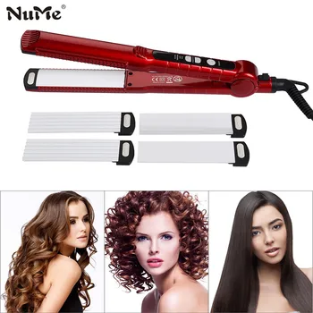 3 in 1 Hair Straightener + Hair Curler Rollers + Ceramic Corrugation Wave Plate Curling Iron Styling Tool flat iron 220-240V LCD
3 in 1 Hair Straightener + Hair Curler Rollers + Ceramic Corrugation Wave Plate Curling Iron Styling Tool flat iron 220-240V LCD