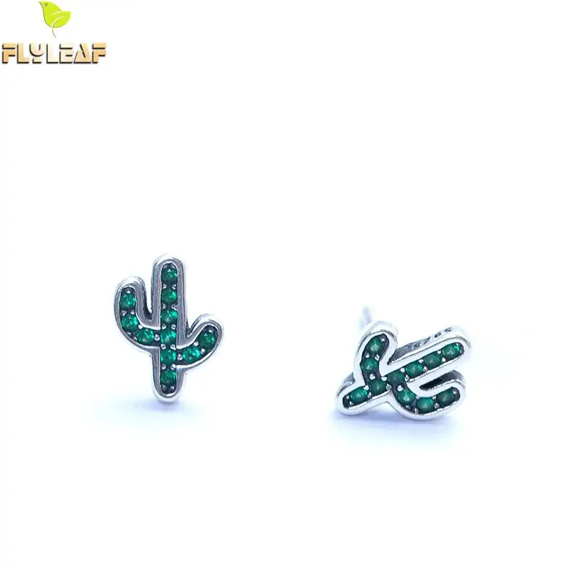 Flyleaf A Green Zircon Cactus Stud Earrings For Women High Quality 100% Sterling Silver Fashion Jewelry Brincos
Flyleaf A Green Zircon Cactus Stud Earrings For Women High Quality 100% Sterling Silver Fashion Jewelry Brincos