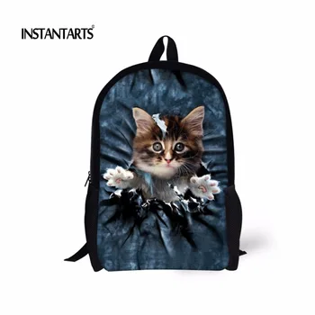 INSTANTARTS New 3D Blue Denim Print School Bags for Teenager Girls Fashion Cat Animal Bookbags Casual Primary Children Schoolbag
INSTANTARTS New 3D Blue Denim Print School Bags for Teenager Girls Fashion Cat Animal Bookbags Casual Primary Children Schoolbag